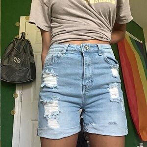 High waisted shorts